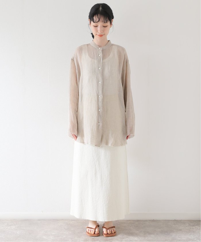 SUNSUNSHOP様Plage CALMER 別注 BandCollarシャツ 追加》【CALMER】別注 BandCollar シャツ2(505376267