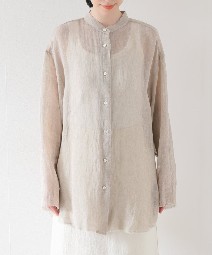 追加》【CALMER】別注 BandCollar シャツ2(505376267
