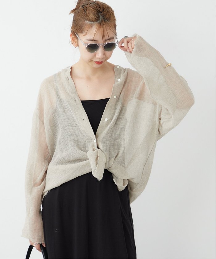 追加》【CALMER】別注 BandCollar シャツ2(505376267