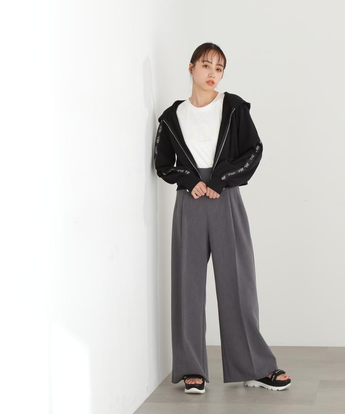 【新品】JILL by JILL STUART パーカー JILL by STUART パーカー 5分袖ダイバーセットアップパーカー