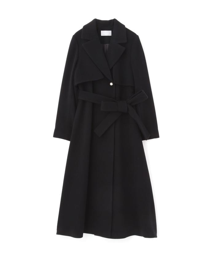 セール 50%OFF】パールボタンウールトレンチコート(505376996 セール 50%OFF】パールボタンウールトレンチコート(505376996