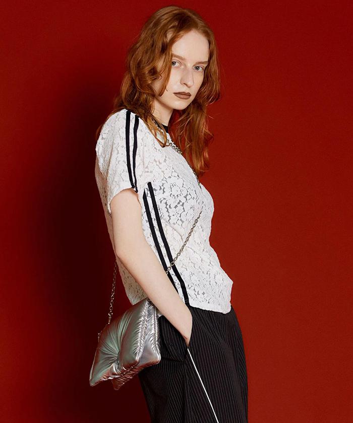 メゾンスペシャルmaison specialサイドラインレーストップスtシャツ MAISON SPECIAL（メゾンスペシャル）の「サイドラインレース