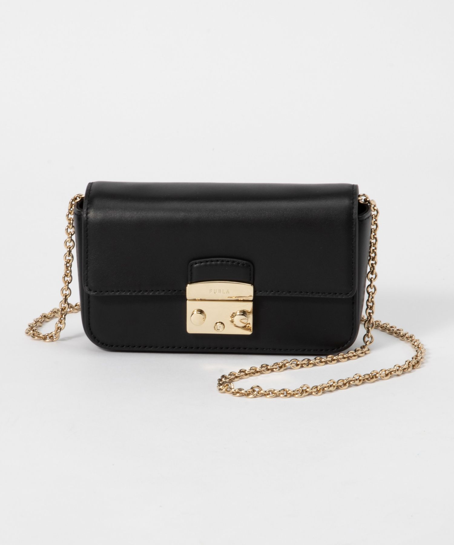 ☆正規極美FURLA フルラ メトロポリス 斜めがけチェーンショルダー