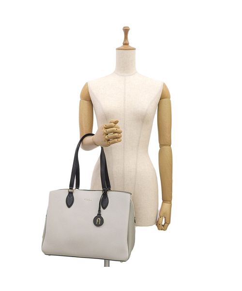 【美品】フルラ ミネルヴァ L トートバッグ ビジネスバッグ　A4可　バイカラー FURLA フルラ MINERVA L TOTE ミネルバ トート バッグ A4可 L