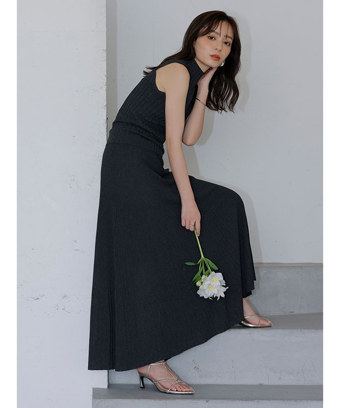 新品 セミシアーリブニットセットアップ セール】セミシアーリブニットセットアップ(505376484) | ア