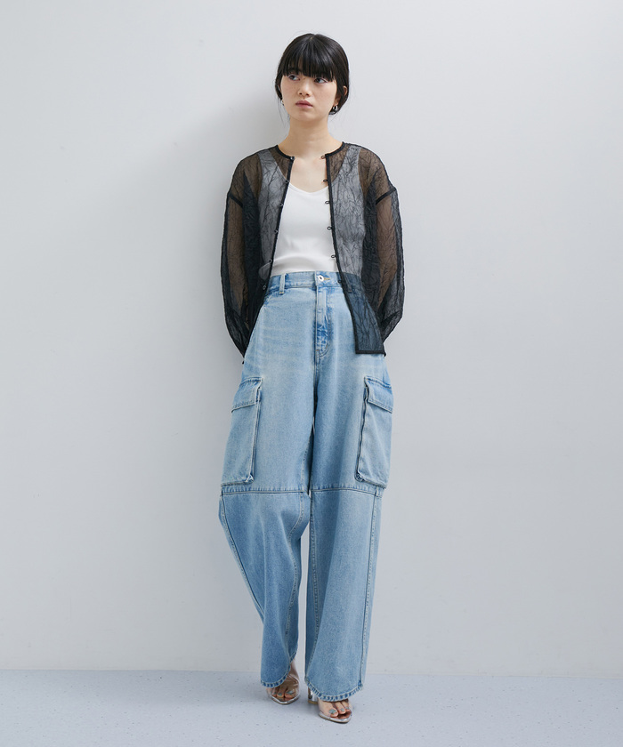 セール 40%OFF】【サステナブル】2WAYシュリンクブラウス