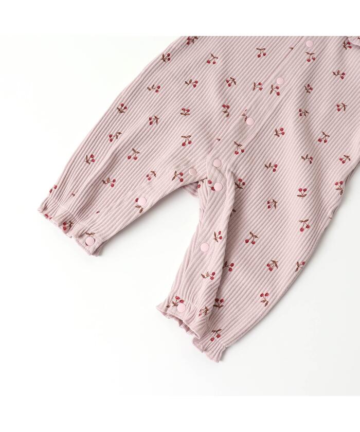 クーポン】【セール 40%OFF】さくらんぼ・木馬柄リブ
