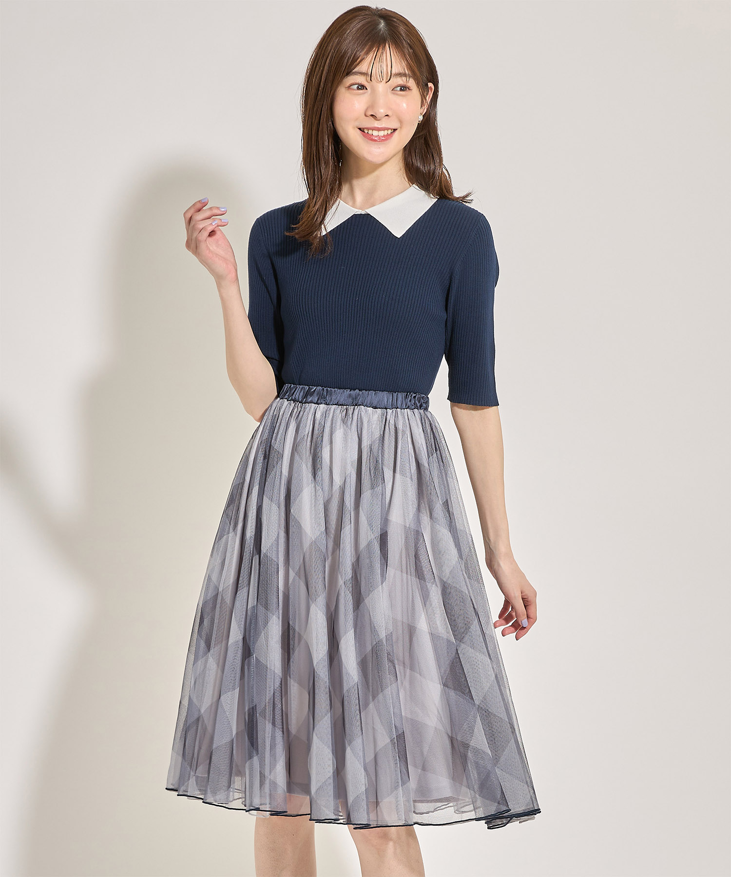 セール】トッコクローゼット tocco closet 襟付きバイカラー