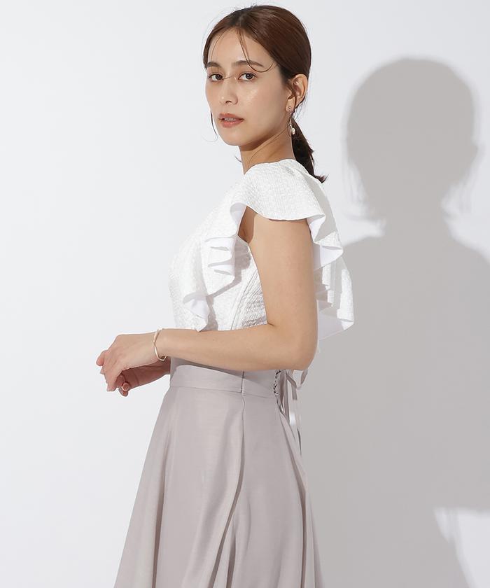 セール】ジャガードフリルブラウス(505380092) | AND COUTURE