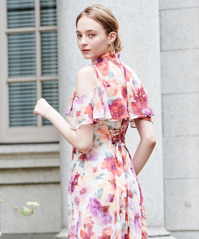 JUICY COUTUREハートプリント バタフライスリーブワンピースJC82 XS-Lサイズあり 【GINZA COUTURE/銀座クチュール】フラワー