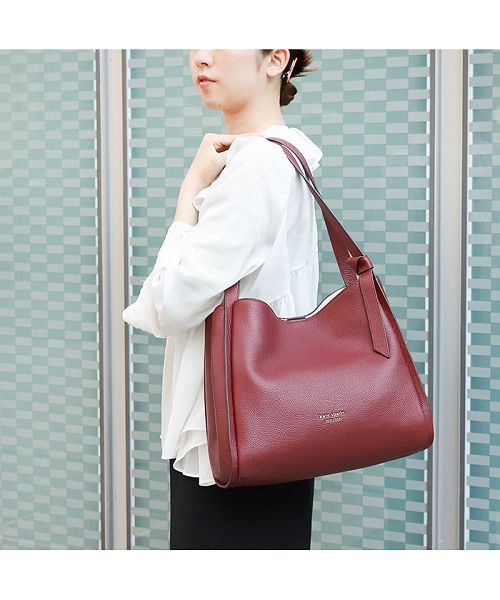 良品 kate spade ストライプ トートバッグ レディース 8796.の