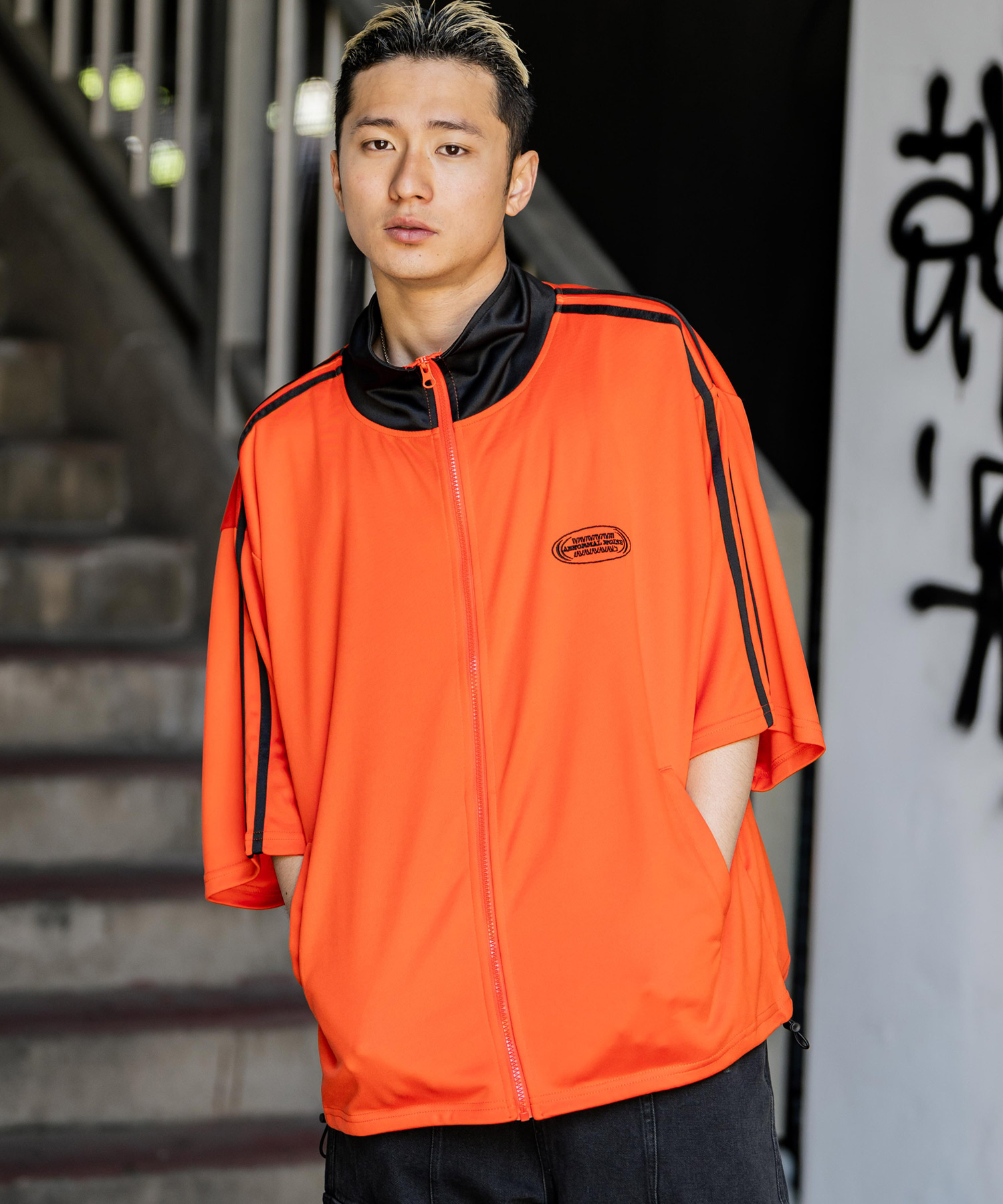 最終値下 STUMPSTAMP MONOURI STORE トラックジャケット stumpstamp monouristore リラックストラックジャケット L