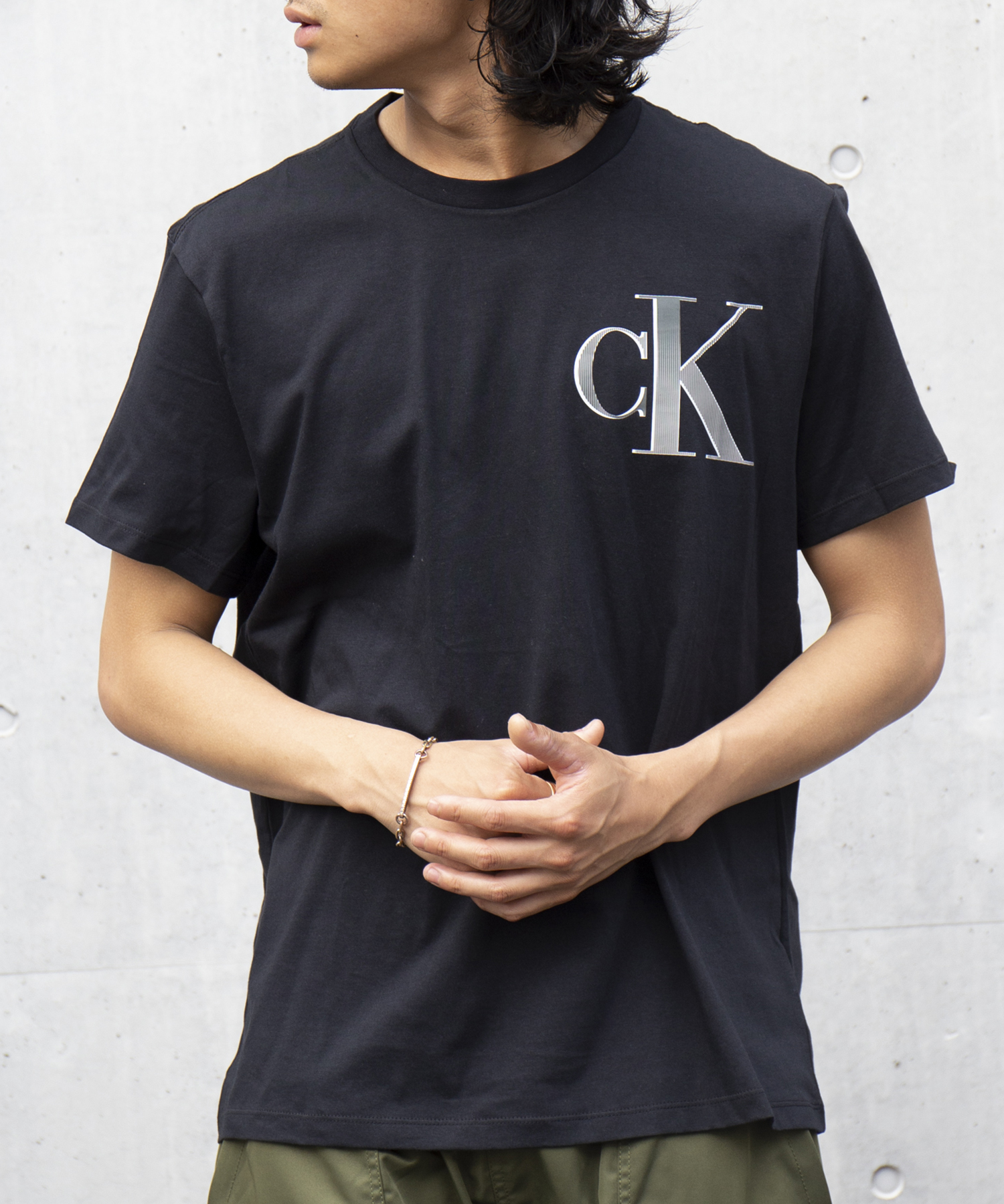 Calvin Klein カルバンクライン サンセット プリント Tシャツ 黒.