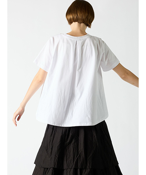 タグ付き・未使用　mizuiro ind　クルーネックフレアT mizuiroind / ミズイロインド クルーネックフレアTシャツ