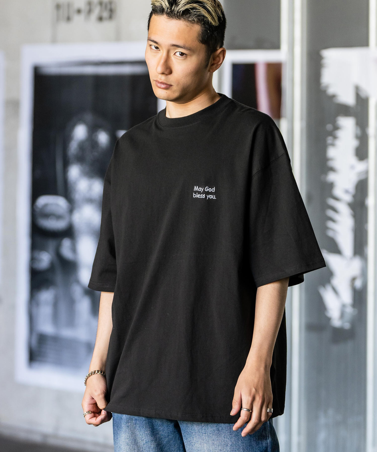 刺繍Tシャツ 刺繍 Tシャツ Tシャツ 半袖 モンロー クーポン】ロッキーモンロー Rocky Monroe Tシャツ 半袖 刺繍
