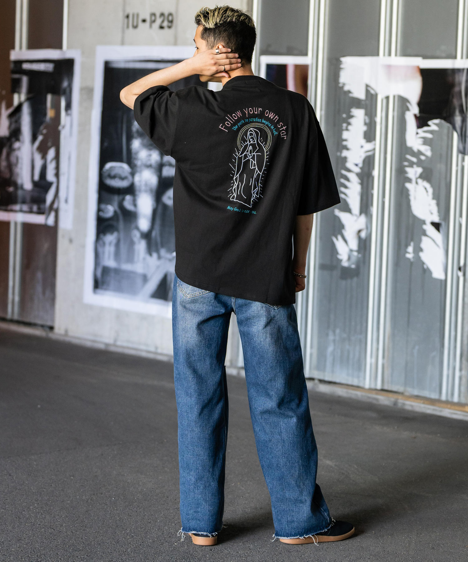 刺繍Tシャツ 刺繍 Tシャツ Tシャツ 半袖 モンロー クーポン】ロッキーモンロー Rocky Monroe Tシャツ 半袖 刺繍