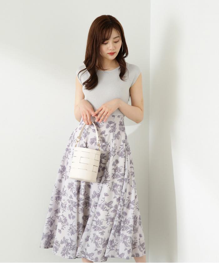 プロポーションボディドレッシング ワンピース リボン付きギャザーワンピース | PROPORTION BODY DRESSING