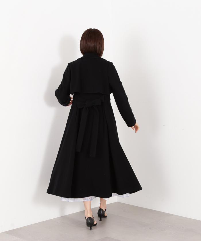 セール 50%OFF】パールボタンウールトレンチコート(505376996