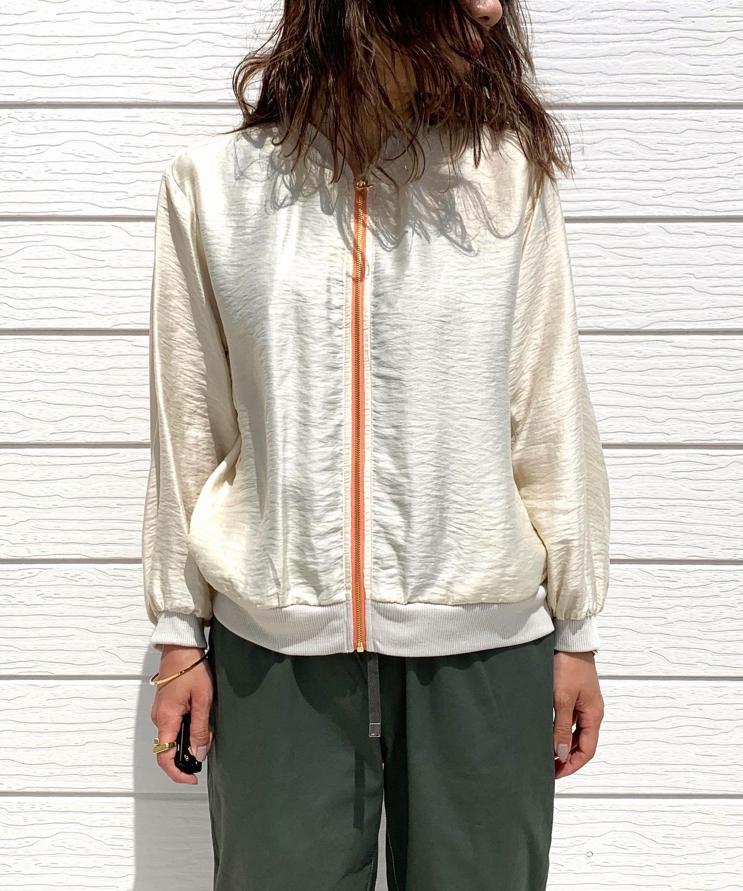 シャインリブブルゾン(505383767) | キュー(Q) - d fashion