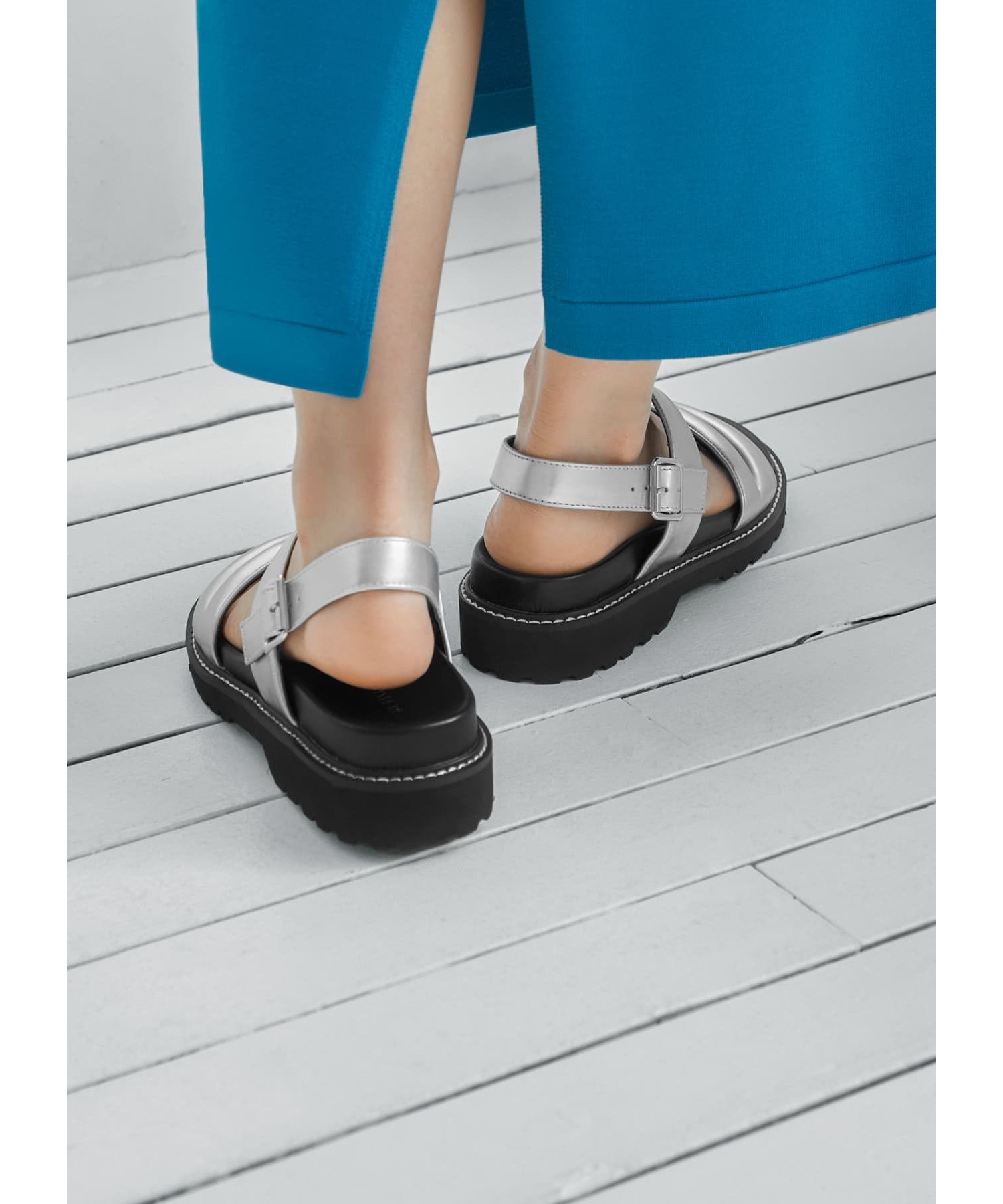 Rhinestone Flat Sandals Slippers ユニセックス 男女兼用