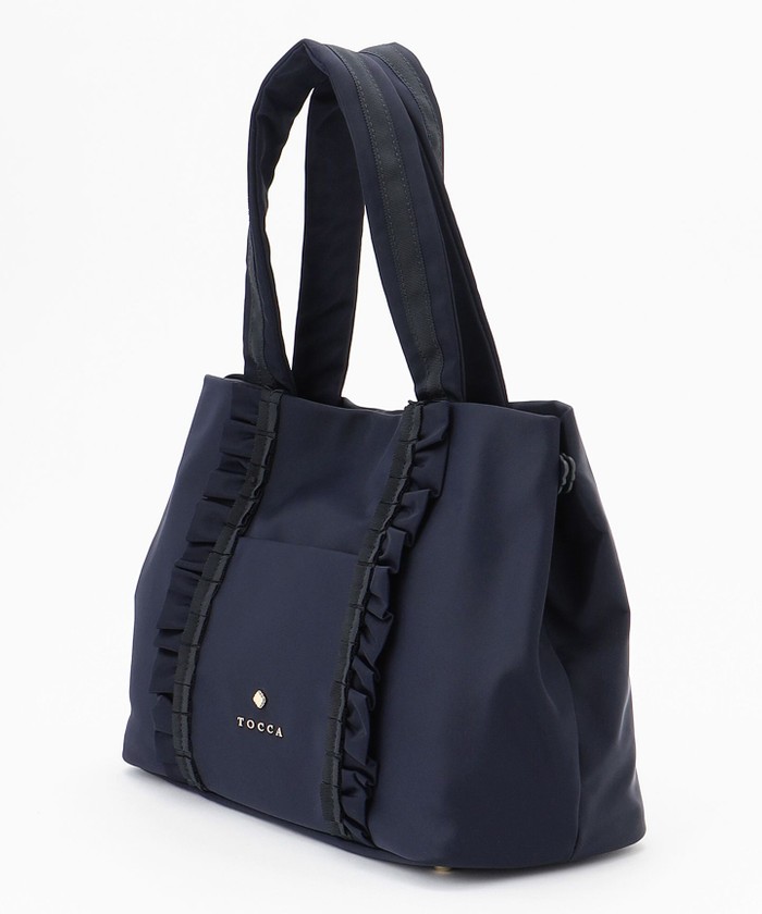 撥水】FRILL A4 NYLONTOTE トートバッグ / TOCCA | ファッション