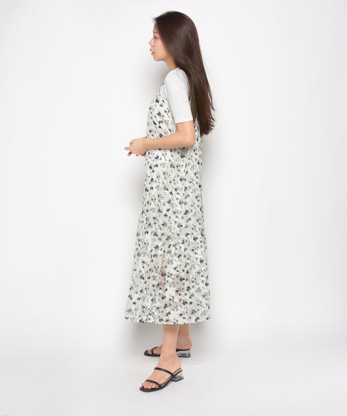 Les Olivades ワンピース ※257 ANOTHER BRANCH OLIVE des OLIVE/花柄衿ワンピース｜NICE CLAUP