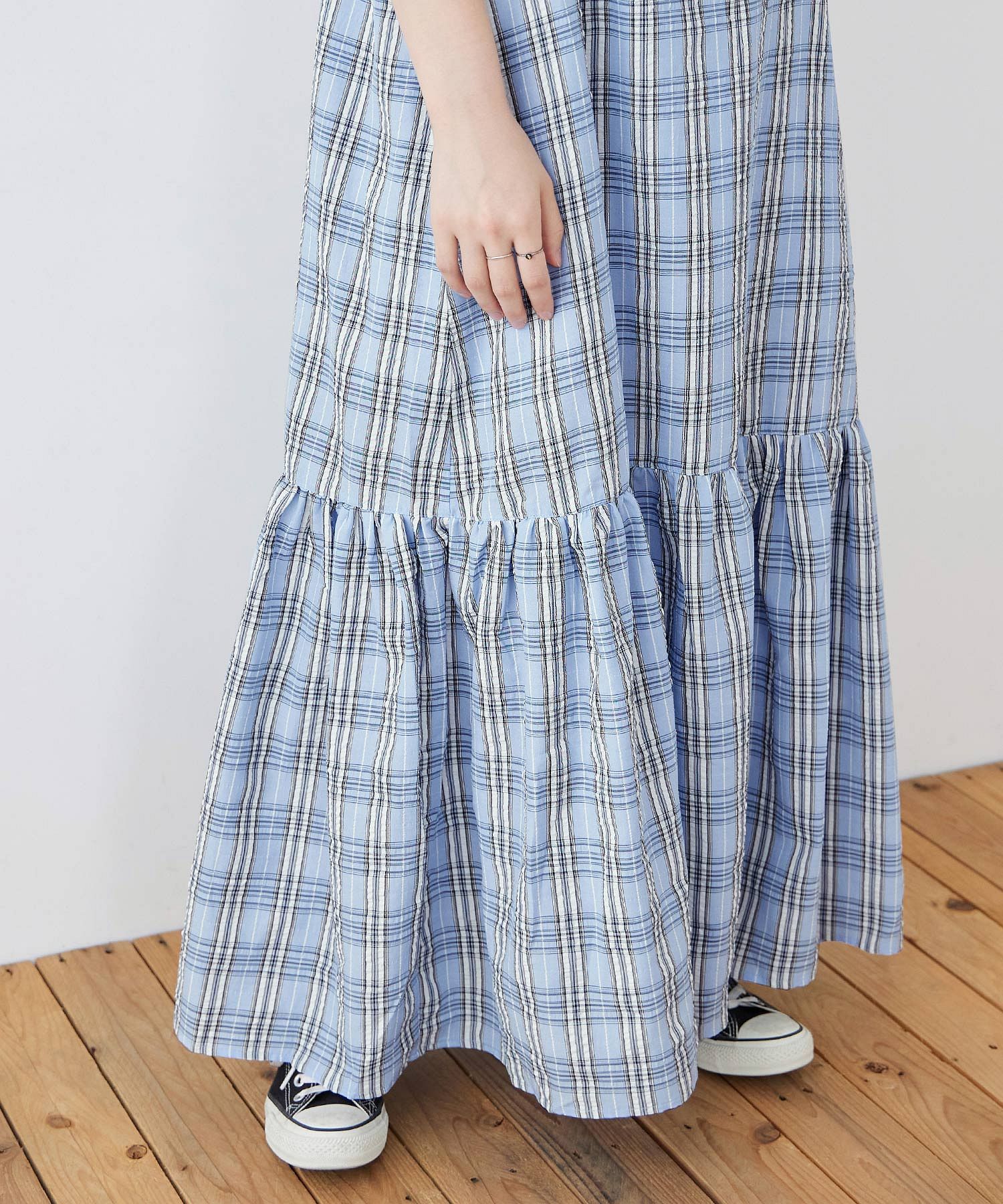 ファッションレター Fashion Letter 先染めチェック キャミ
