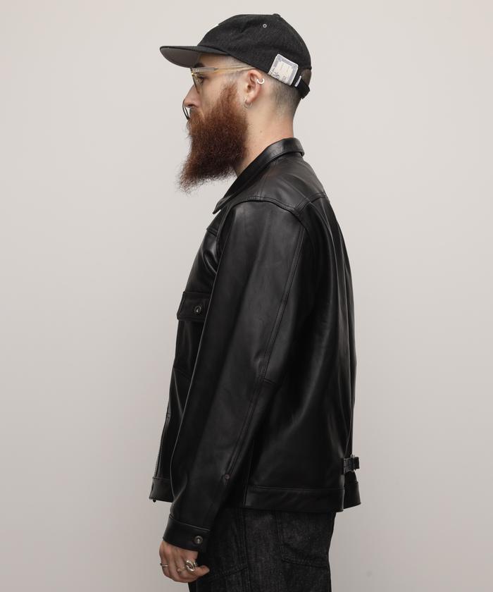 CHEVIOT サードタイプ 豚革 ピッグレザー トラッカー ジャケット ワーク 楽天市場】SHEEP LEATHER 1st TRACKER JACKET 7823950128 シープ