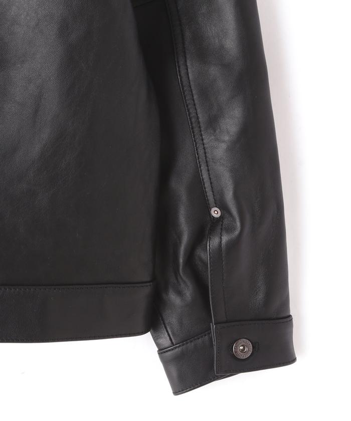 SHEEP LEATHER 1st TRACKER JACKET/シープレザー トラッカー