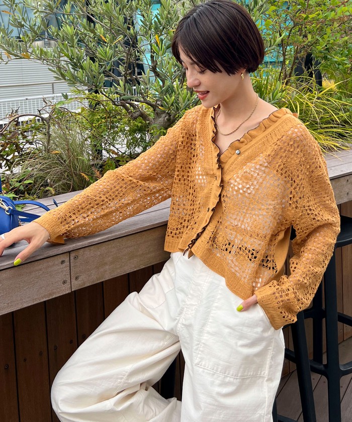 THE TOE Tsoureki zip knit ピンク