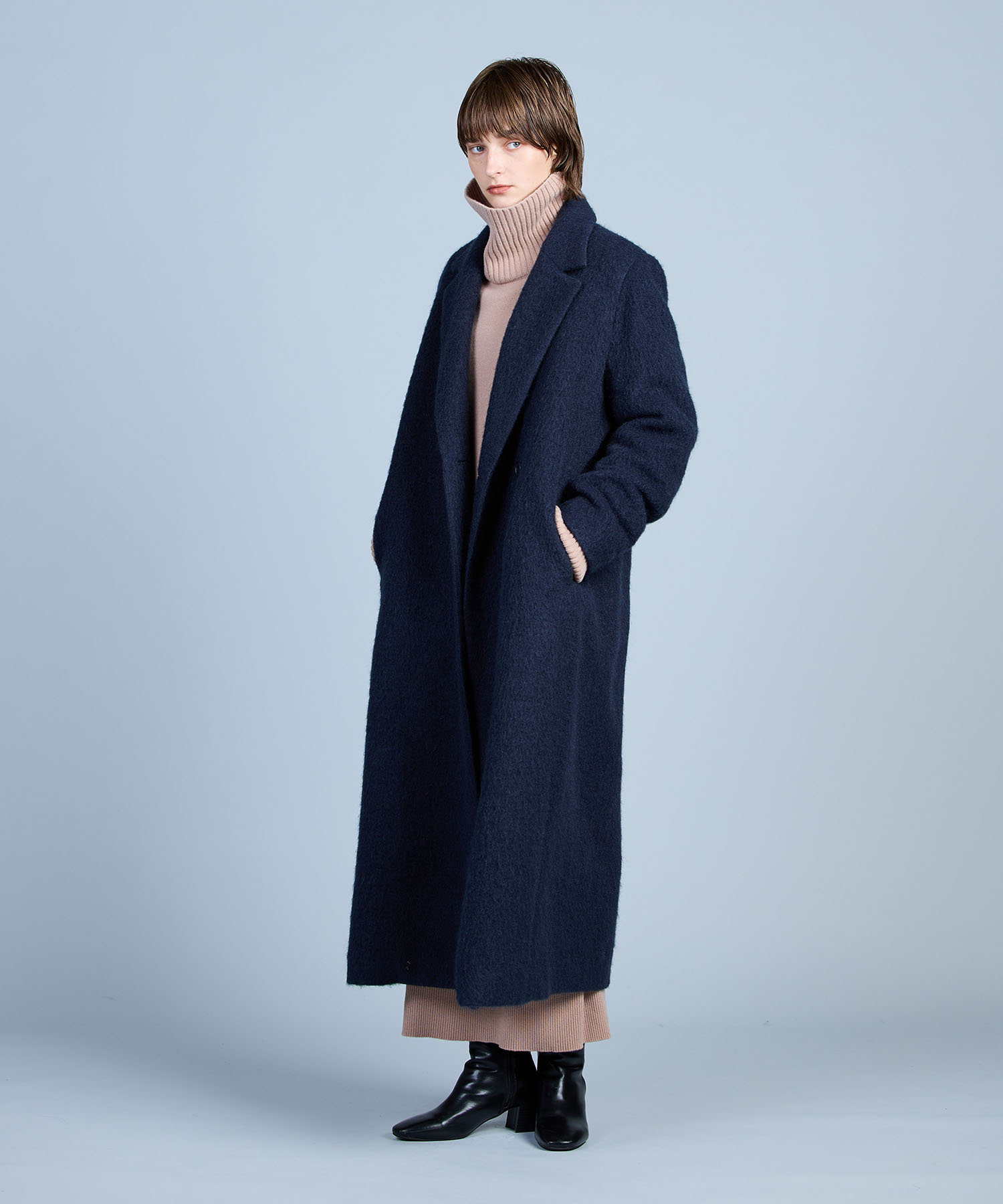 セール 50%OFF】モヘアシャギーロングコート(505388268