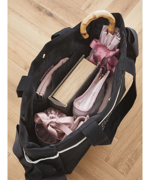 メゾン ド フルール Maison de FLEUR 帆布サイドリボンポケット