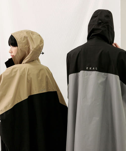 ef-de 黒 リボン付きポンチョ サイズ9 セール 50%OFF】『別注』KiU×EKAL ポンチョ(505389306) | EKAL