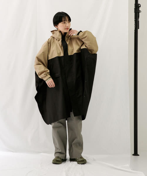 ef-de 黒 リボン付きポンチョ サイズ9 セール 50%OFF】『別注』KiU×EKAL ポンチョ(505389306) | EKAL