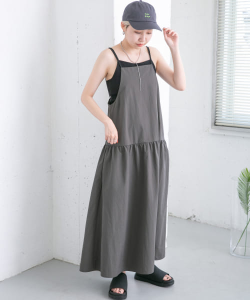 セール 20%OFF】ダブルストラップキャミワンピース(505389319