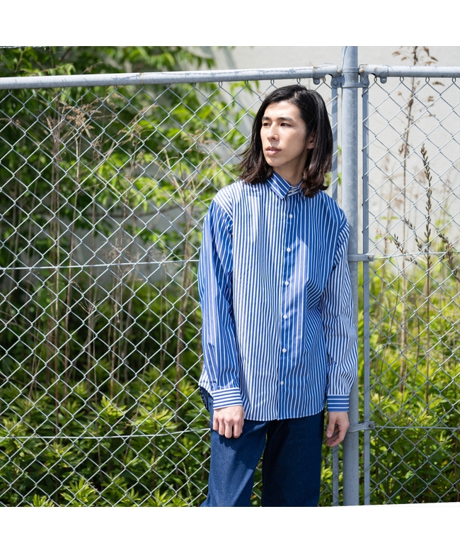 店舗良い セール】クレイジーパターン リラックスワイドヨークシャツ 犬服・アクセサリー