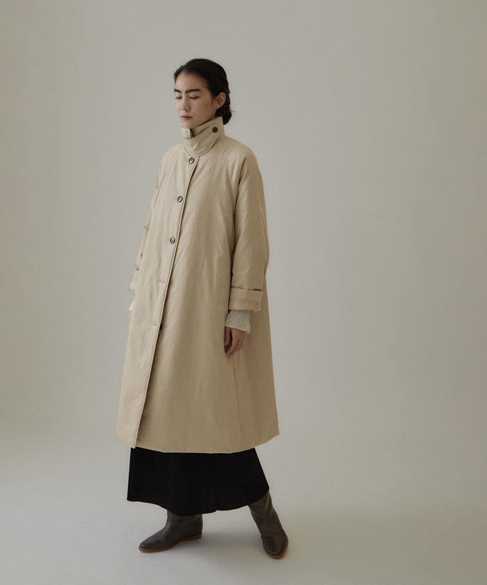 雑誌掲載・撥水機能付き】THINDOWN(シンダウン)バルマカンコート