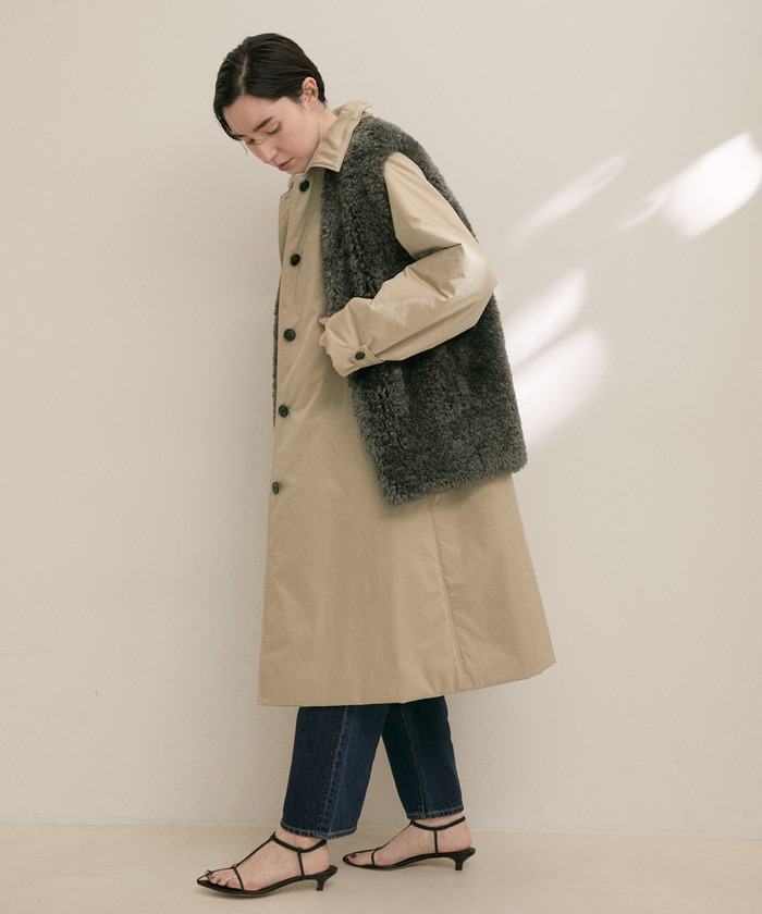 雑誌掲載・撥水機能付き】THINDOWN(シンダウン)バルマカンコート 雑誌掲載・撥水機能付き】THINDOWN(シンダウン)バルマカンコート
