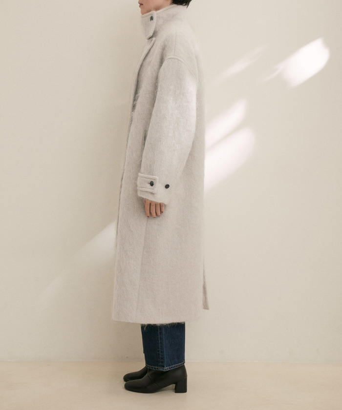 セール 50%OFF】【雑誌掲載】モヘアシャギースタンドカラー