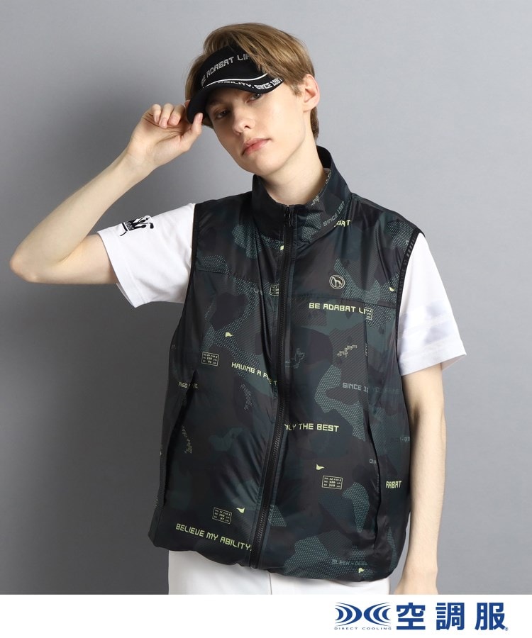 adabat / アダバット 【ファン別売り】 総柄デザイン 「空調服(R)」ベスト ファン別売り】 総柄デザイン 「空調服(R)」ベスト（ベスト