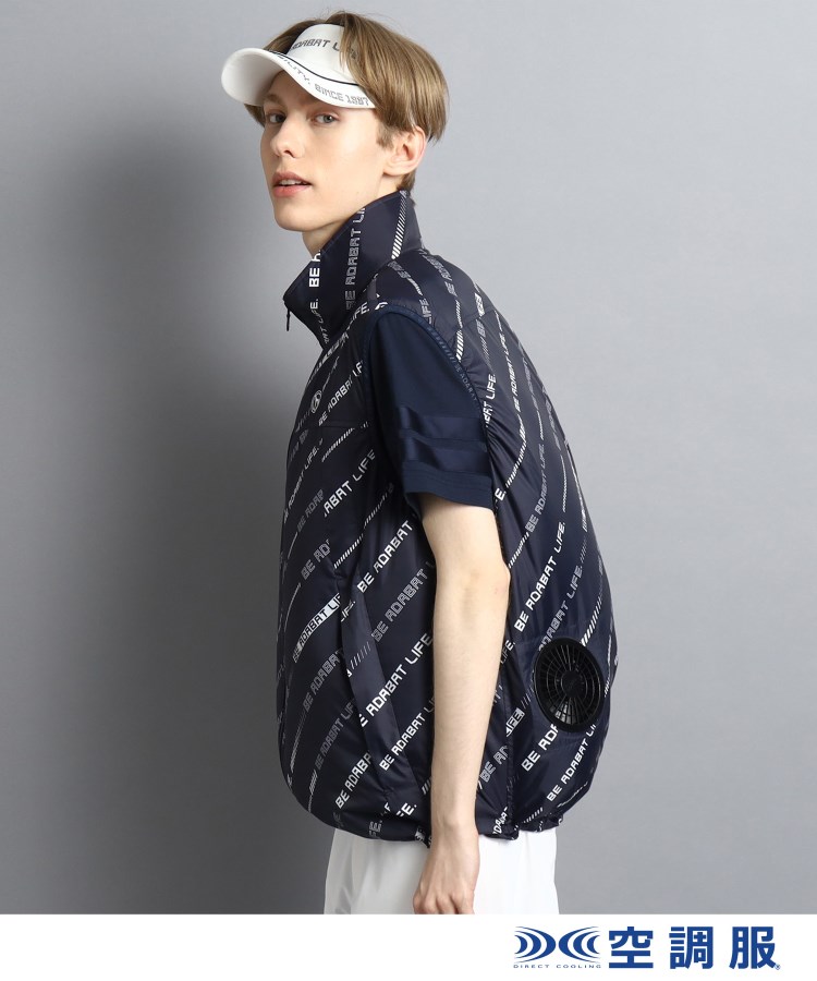 adabat / アダバット 【ファン別売り】 総柄デザイン 「空調服(R)」ベスト セール 30%OFF】アダバット adabat 【ファン別売り】 総柄