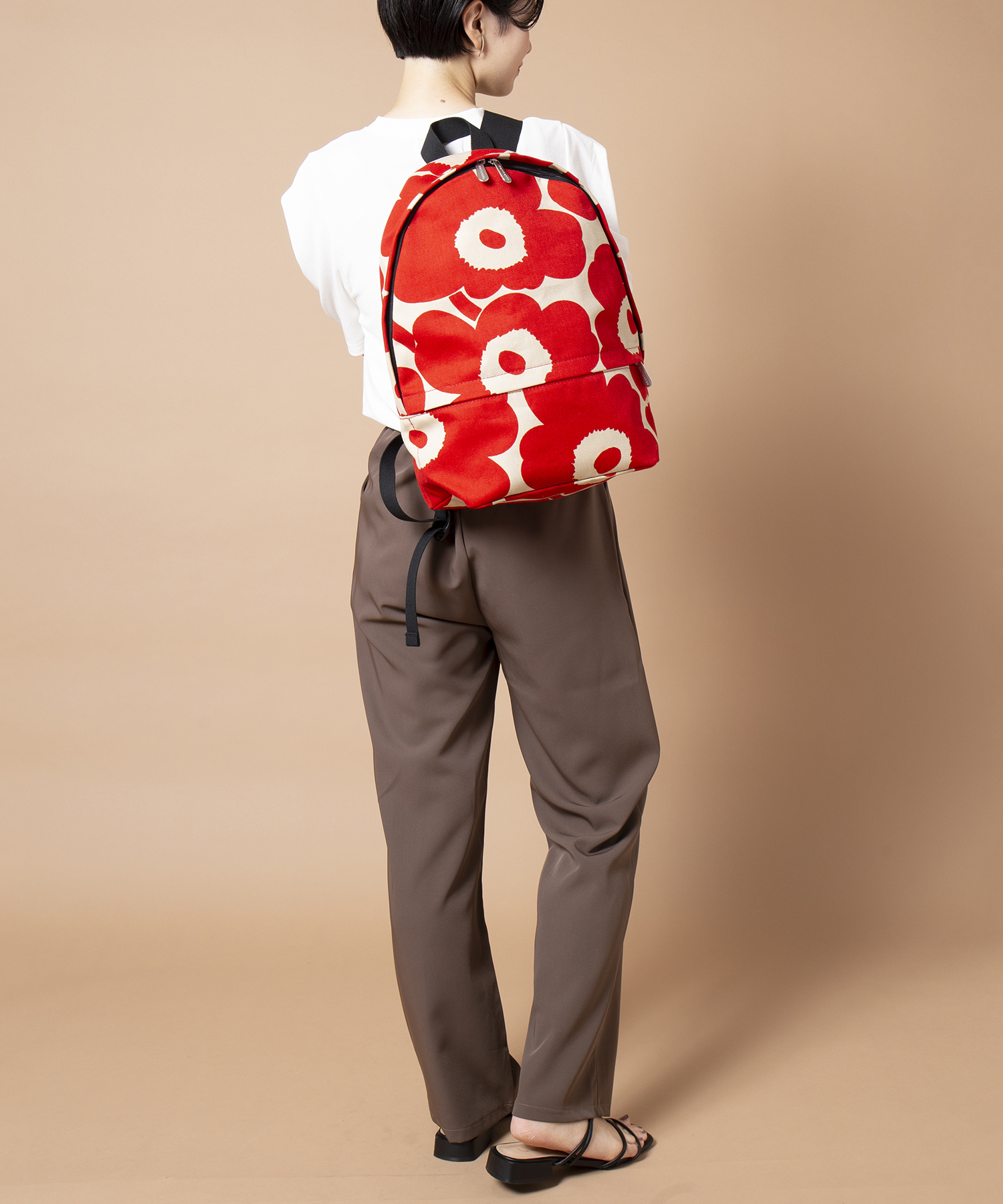 marimekko Emali Mini Unikko リブタートルネック S marimekko Emali Mini Unikko リブタートルネック S（marimekko