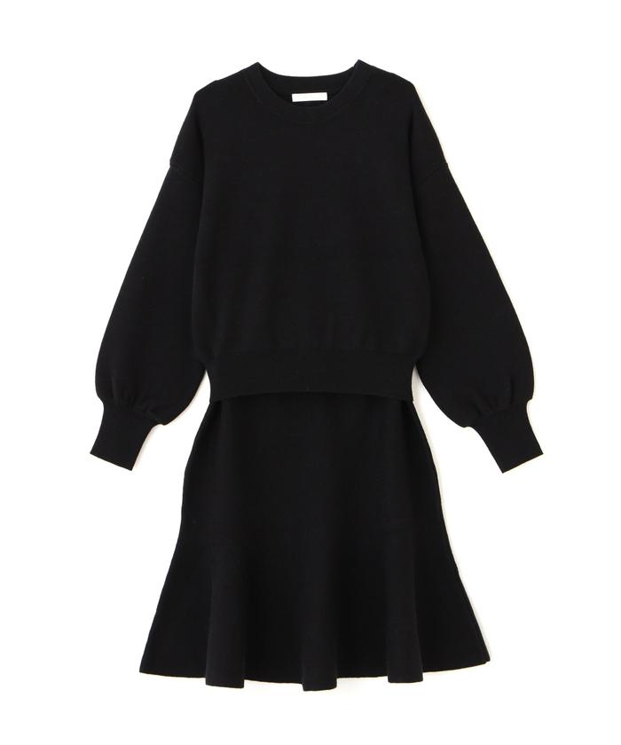 セール 50%OFF】ニットミニスカートセットアップ WEB限定カラー