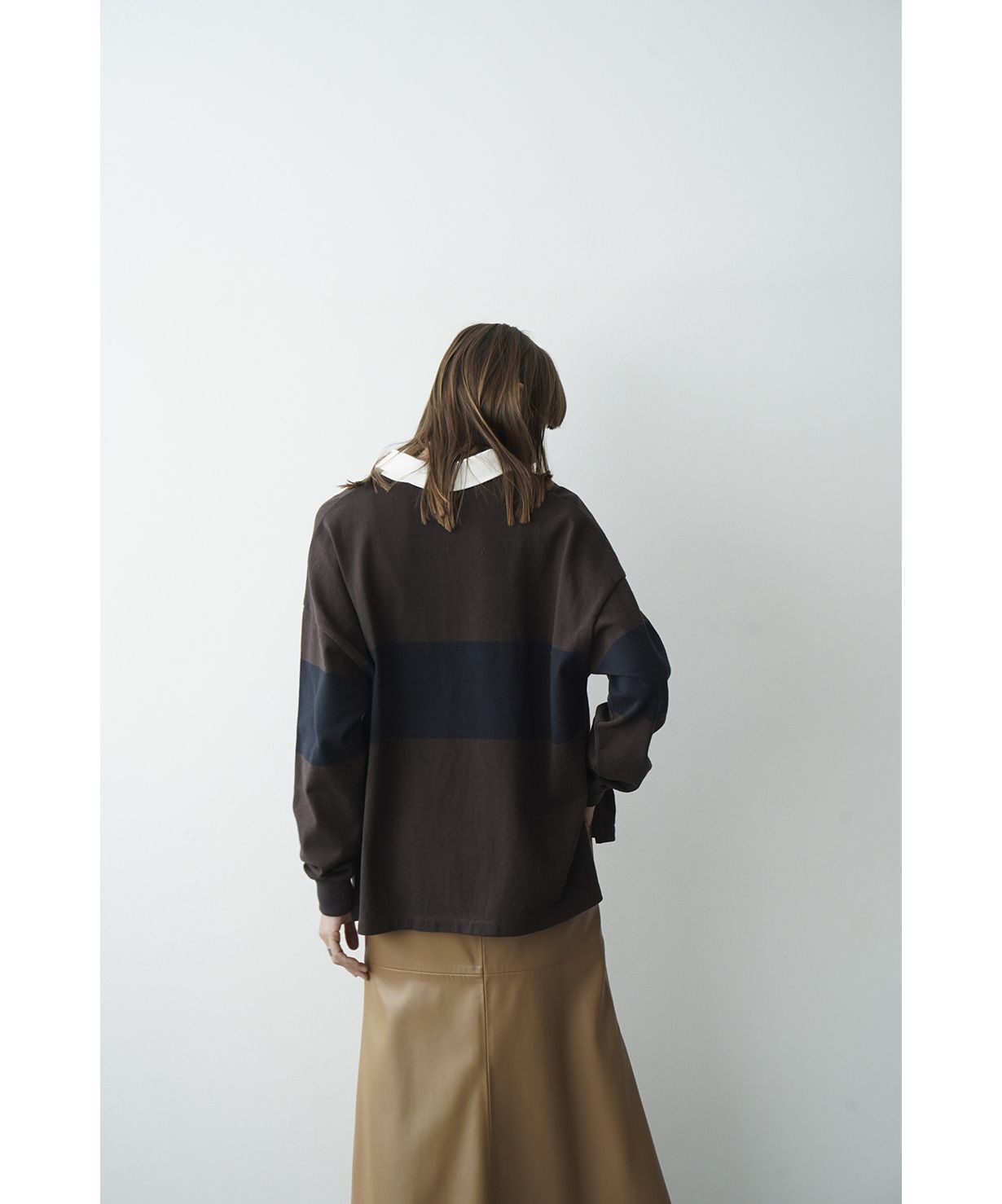 セール】DEEP NECK WIDE RUGBY SHIRT(505394600) | クラネ(CLANE