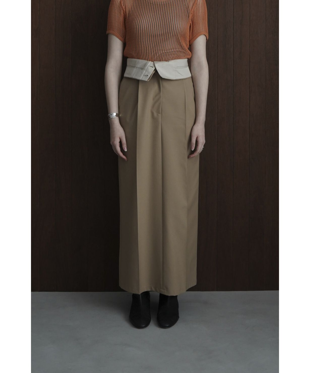 セール】2WAY FOLD MARVELT SKIRT(505394601) | クラネ(CLANE