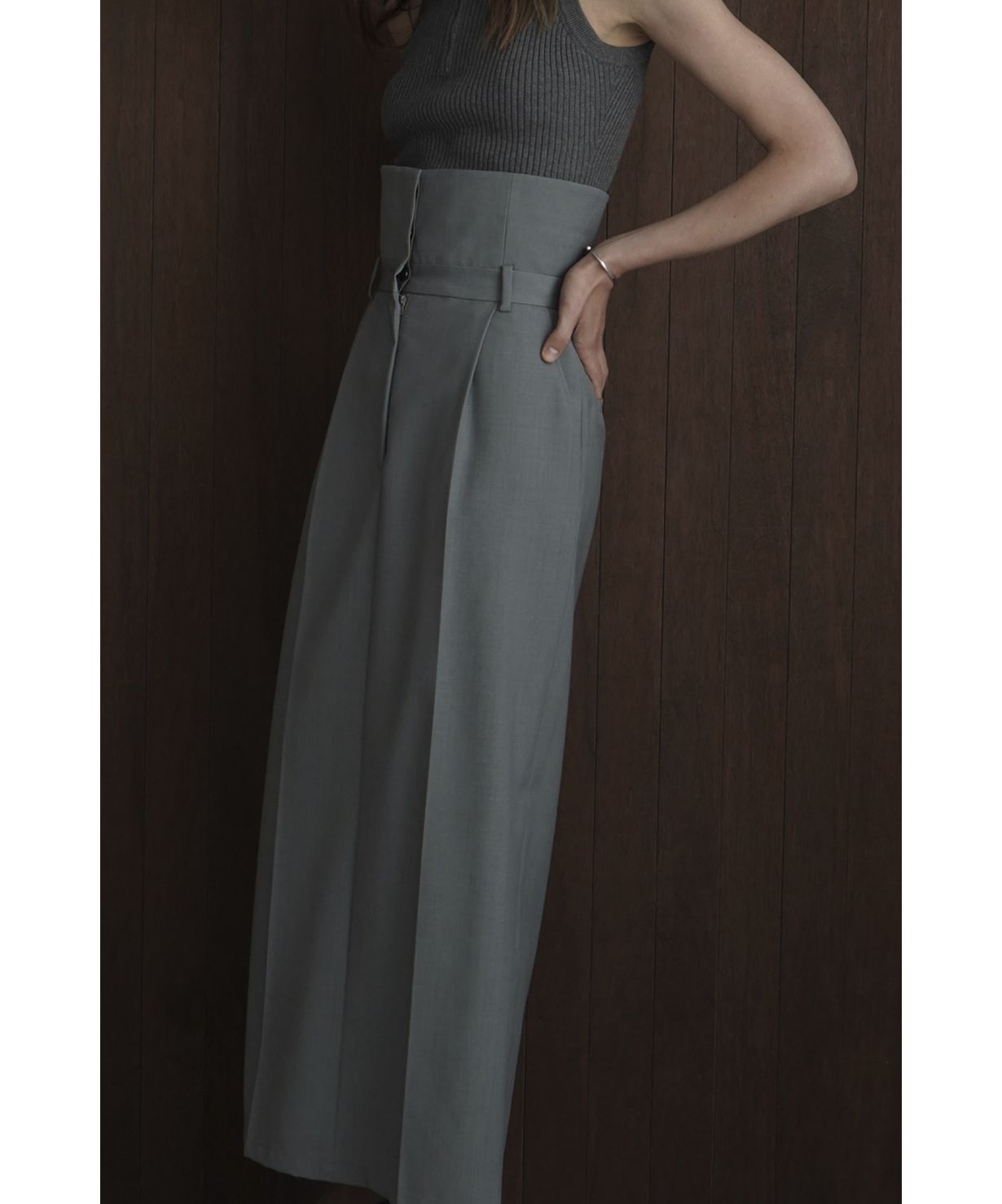 セール】2WAY FOLD MARVELT SKIRT（スカート）｜CLANE（クラネ