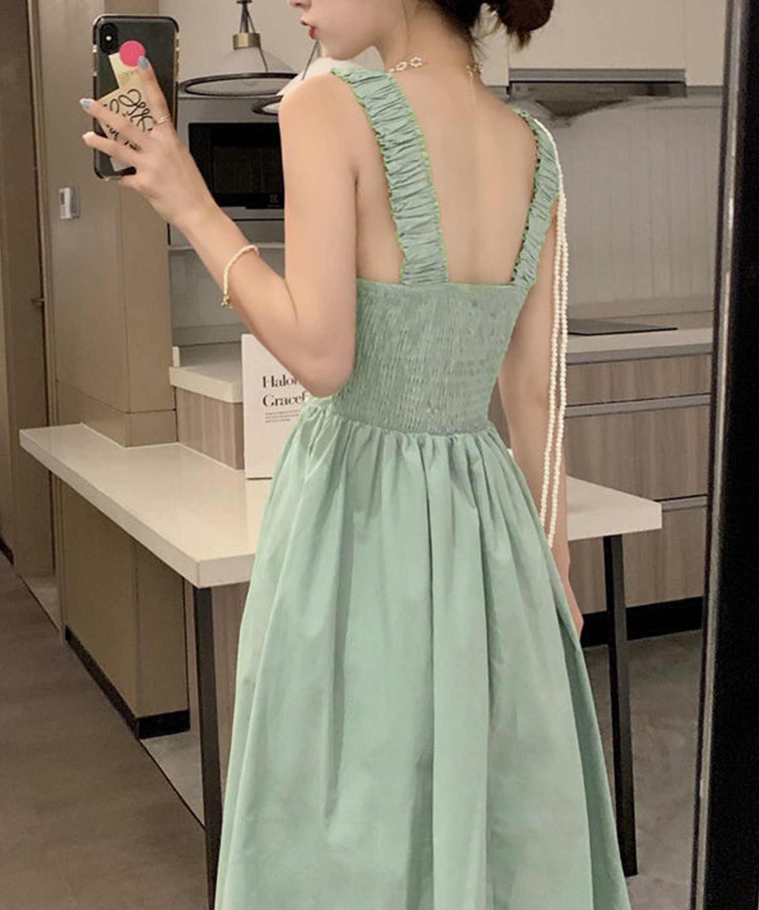 楽天市場】サスペンダーワンピース レディース ドレス 春 夏服