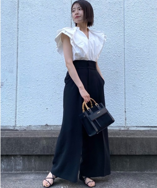 セール 50%OFF】◇タフタフリルブラウス(505177726) | ジル