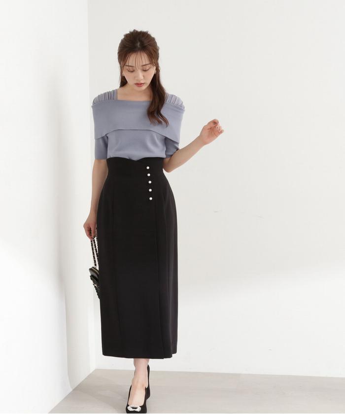 PROPORTION BODY DRESSINGポケットパールツィードスカート PROPORTION BODY DRESSING（プロポーションボディドレッシング