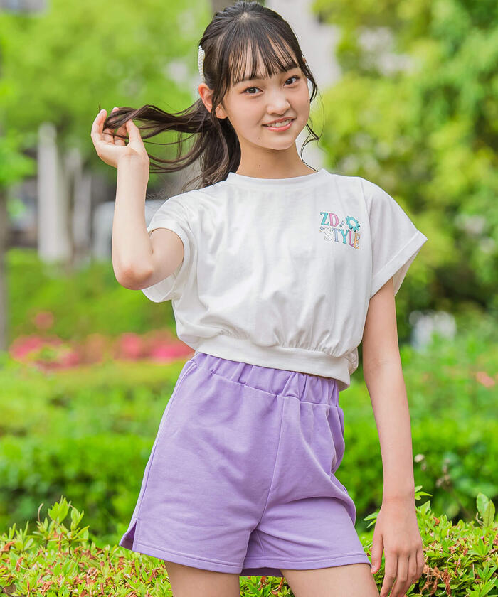 Naptime クロップド刺繍Tシャツ ブラック Nissy ナップタイム